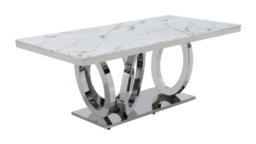 935/980 SILVER DINNING TABLE